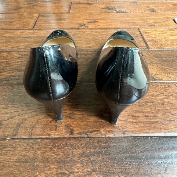 Beautiful LK Bennett Patent Wedge Pumps - Black, Sz 41 - Picture 4 of 5